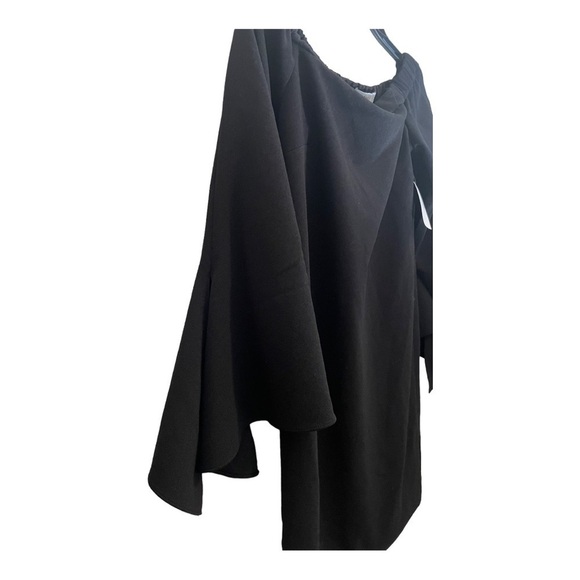 Tibi Structured Crepe Off-the-Shoulder Dress black - Picture 6 of 12
